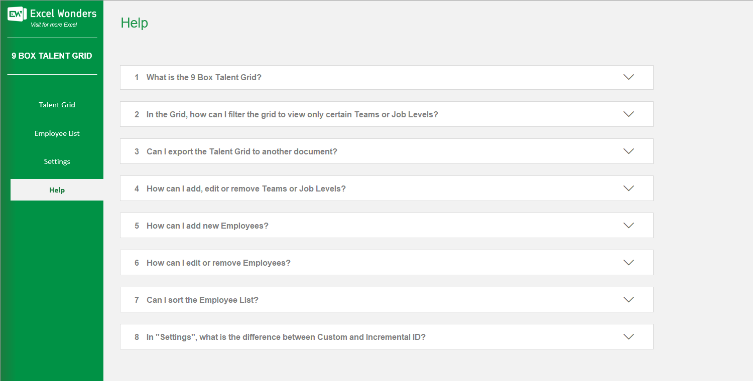 9 Box Talent Grid Excel Template Image 6