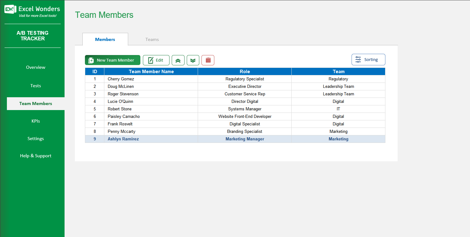 AB Testing Tracking Excel Template Image 5