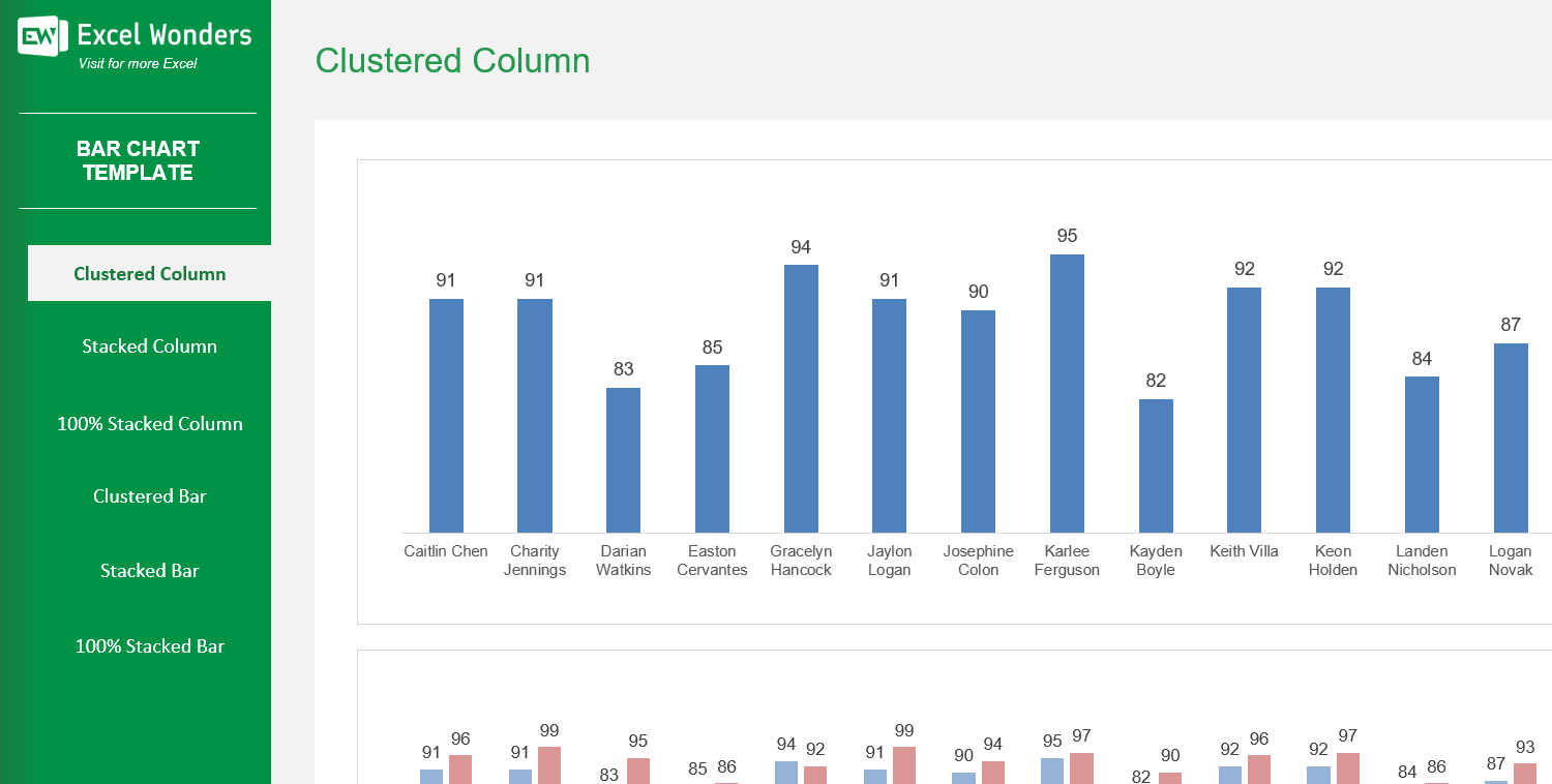 bar-chart-excel-template main image