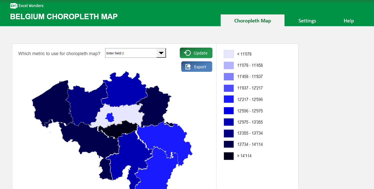 belgium-choropleth-map-excel-template main image