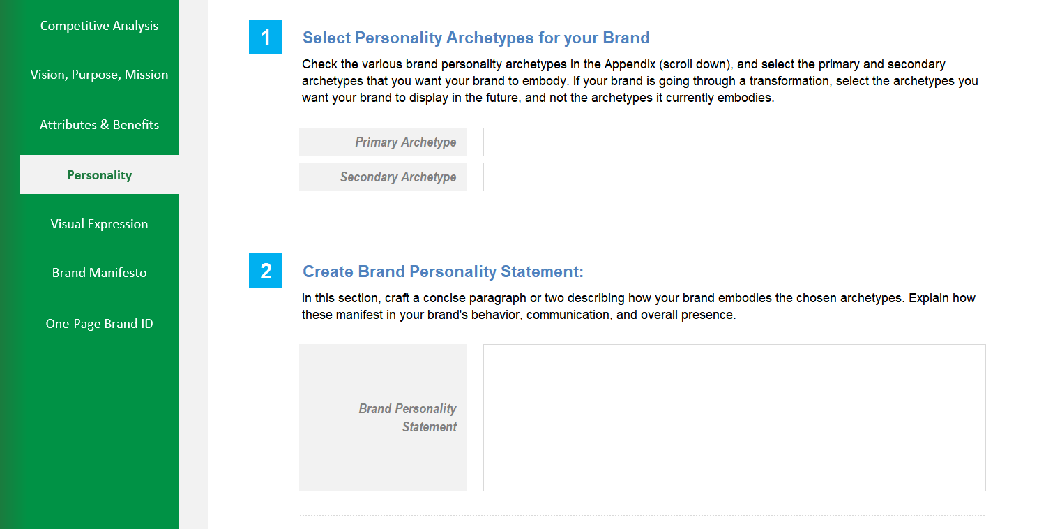 Brand Strategy Excel Template Image 6
