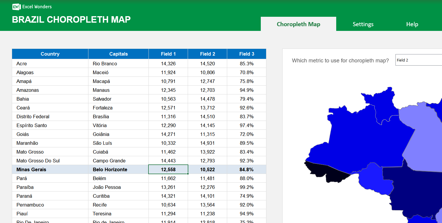 brazil-choropleth-map-excel-template main image