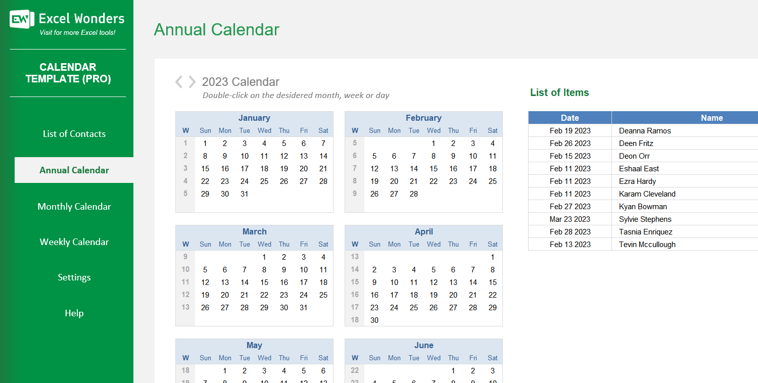 calendar-pro-excel-template main image