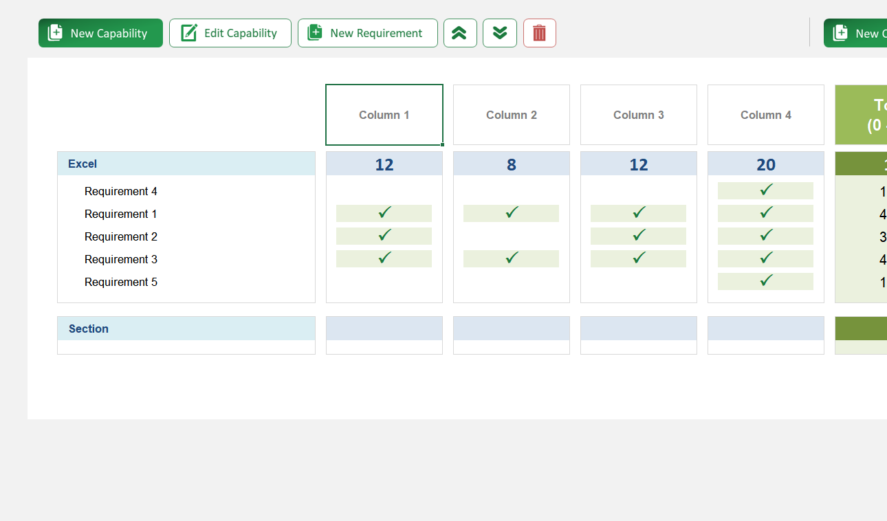 Capability Building Tracker Excel Template Default Image thumbnail image