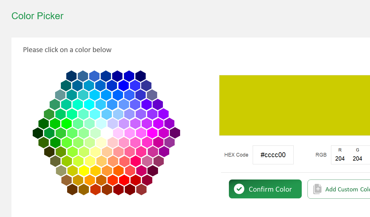 Color and Gradient Picker Excel Template Default Image thumbnail image