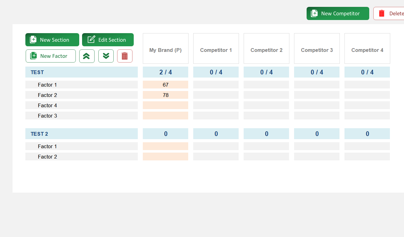 Competitive Analysis Excel Template Default Image thumbnail image