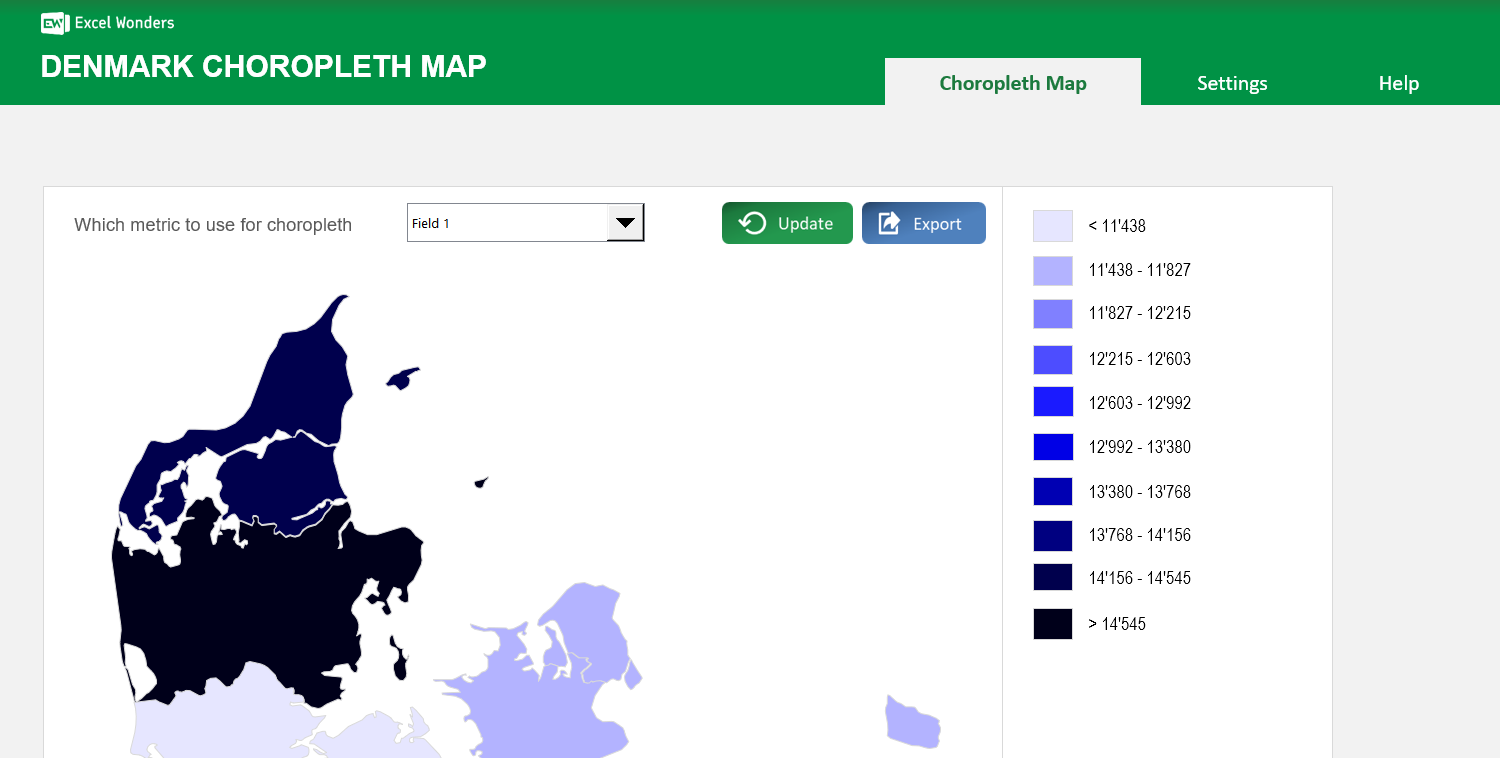 denmark-choropleth-map-excel-template main image