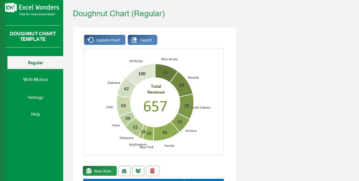 doughnut-chart-excel-template main image