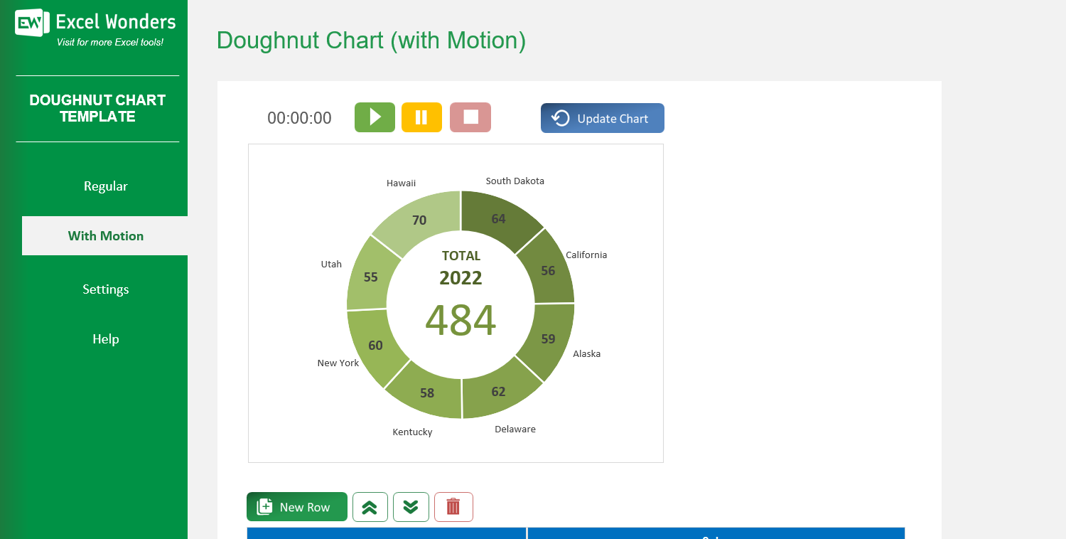 Doughnut Chart Excel Template Image 4