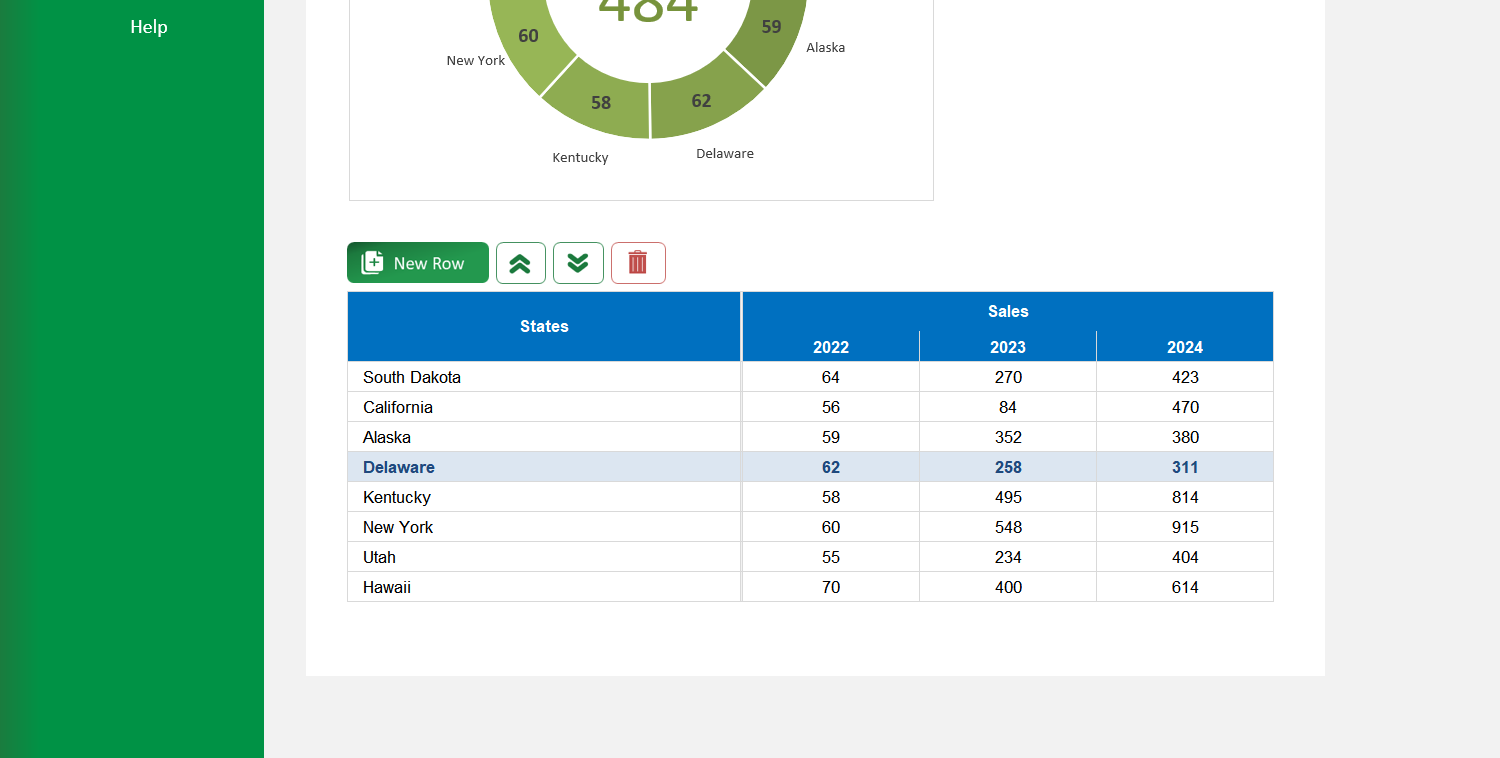Doughnut Chart Excel Template Image 5