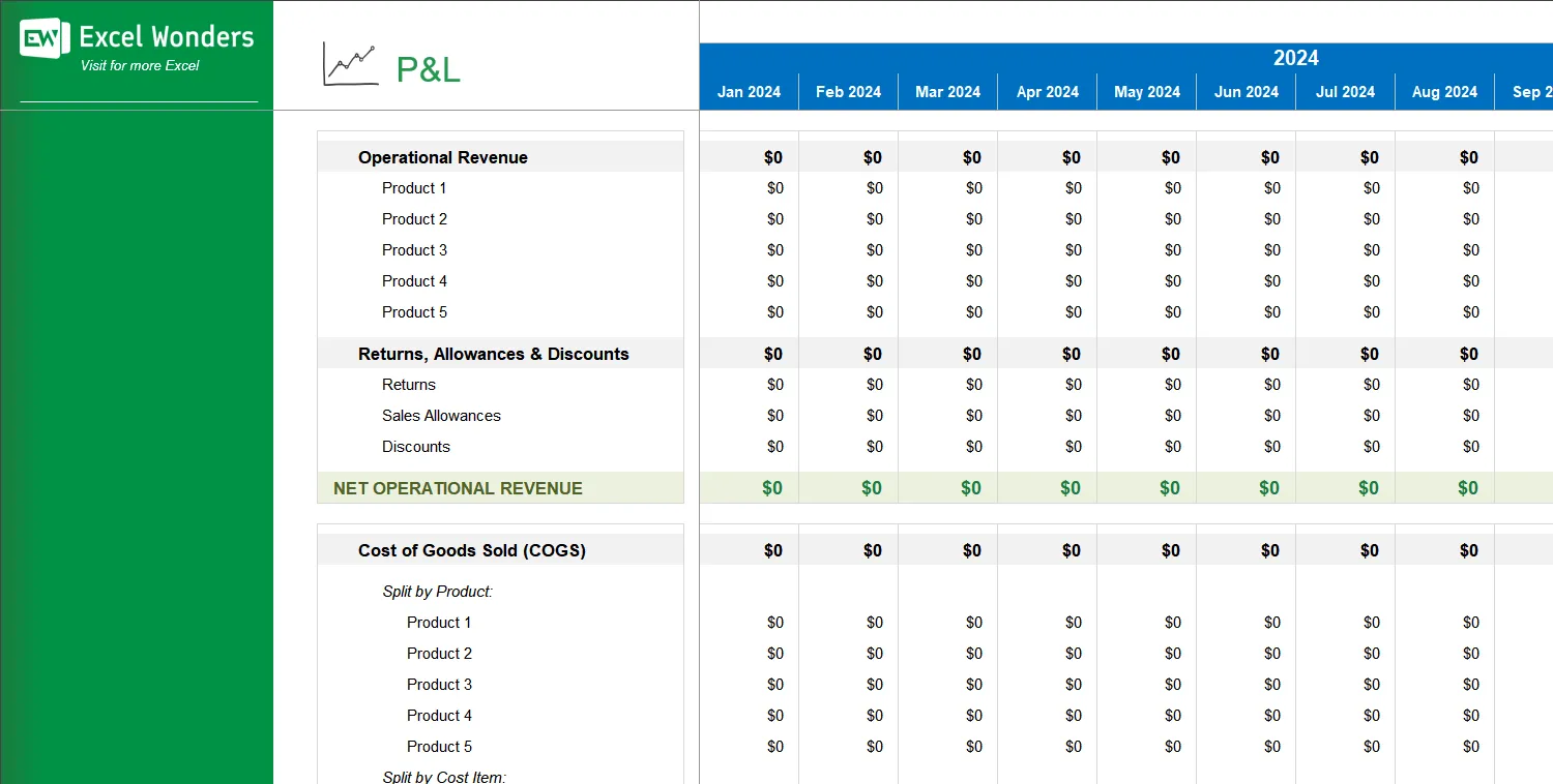 Ecommerce Forecasting Model Excel Template Image 6
