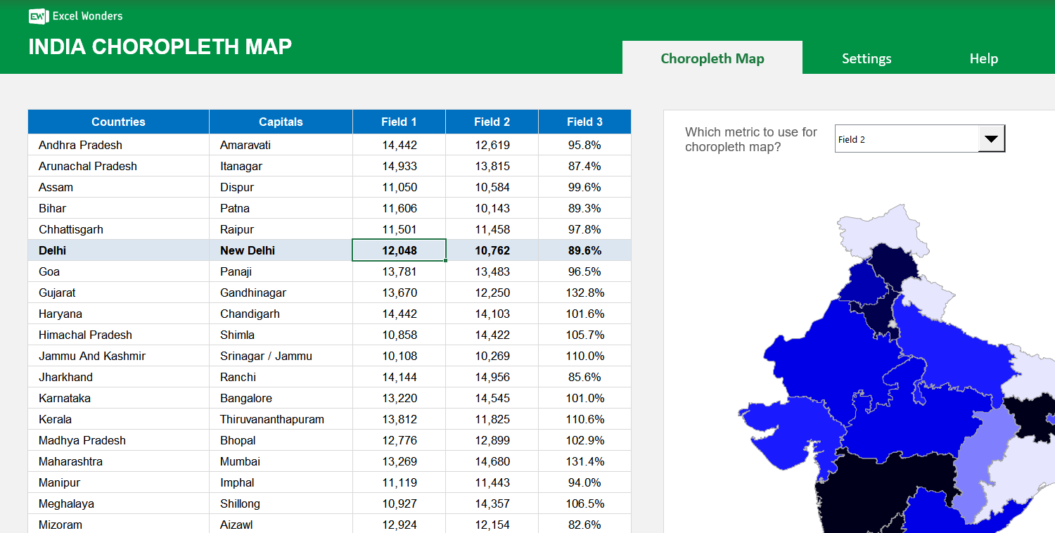 india-choropleth-map-excel-template main image