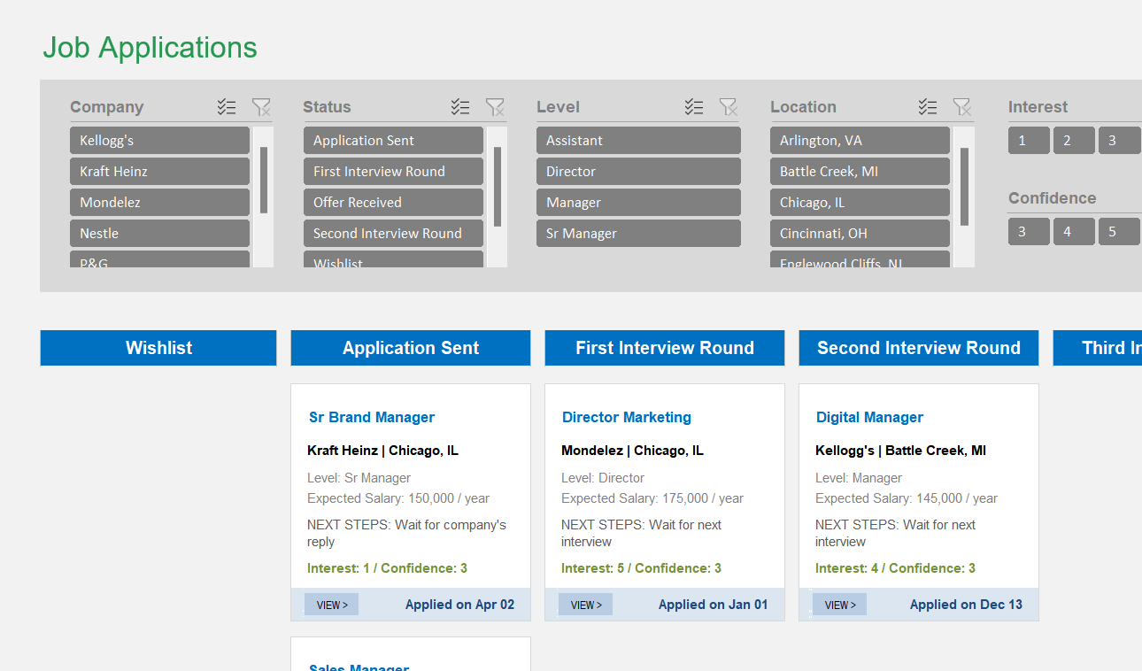 Job Application Tracker Excel Template Default Image thumbnail image