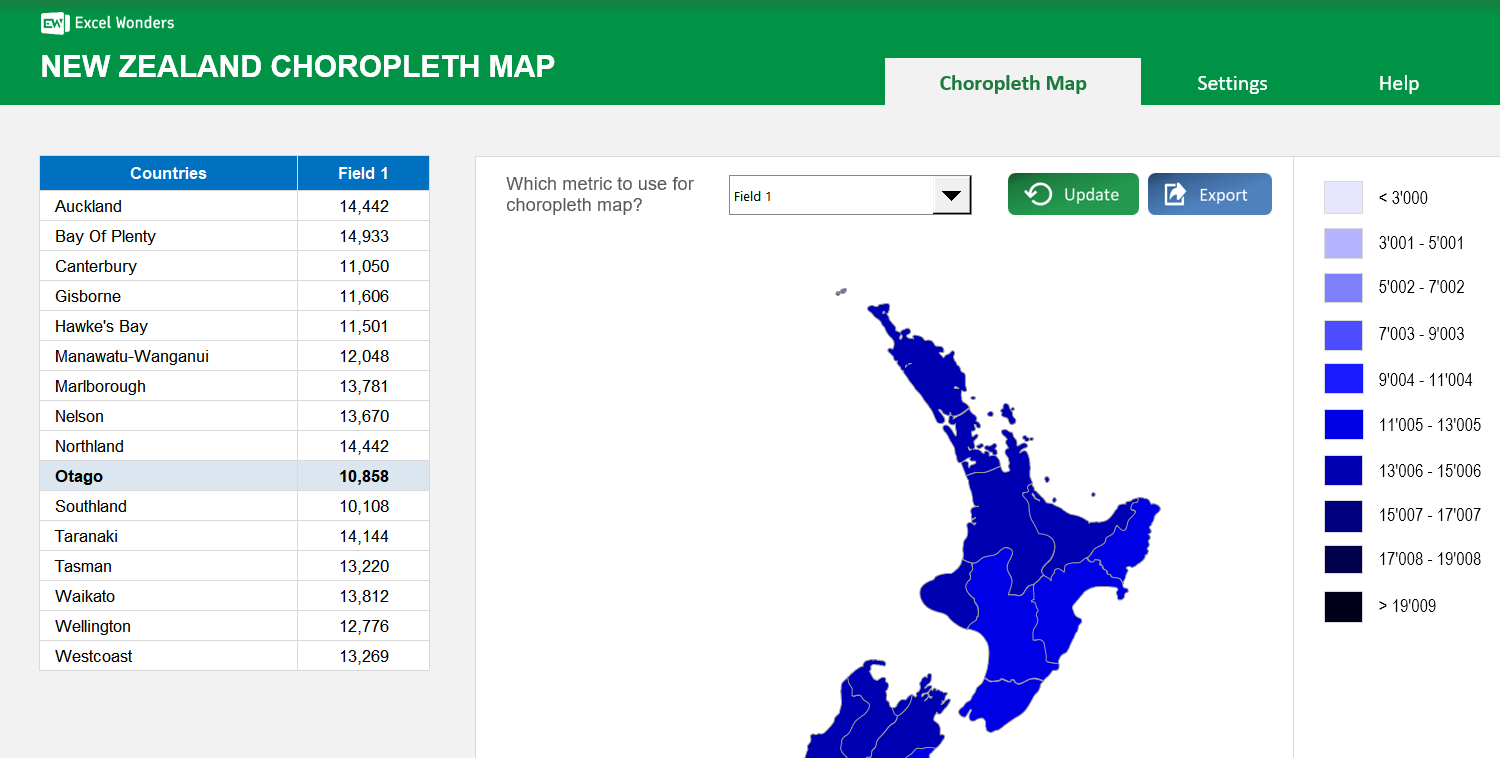 new-zealand-choropleth-map-excel-template main image