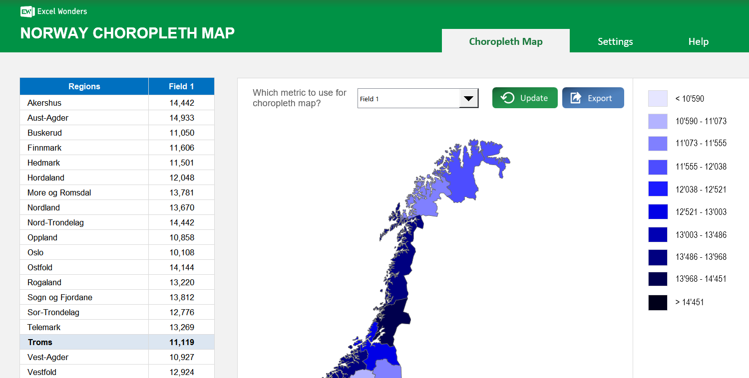 norway-choropleth-map-excel-template main image