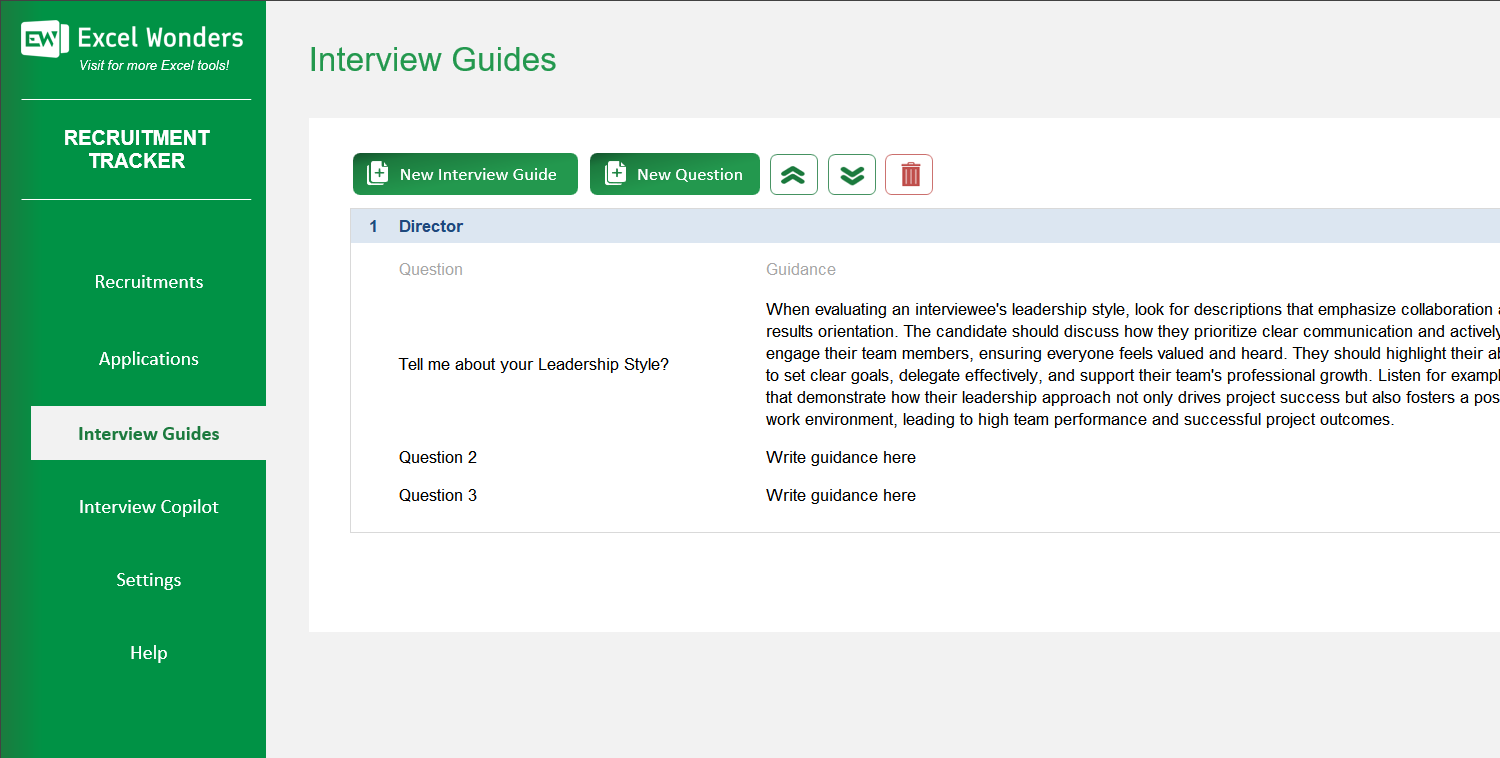 Recruitment Tracking Excel Template Image 5