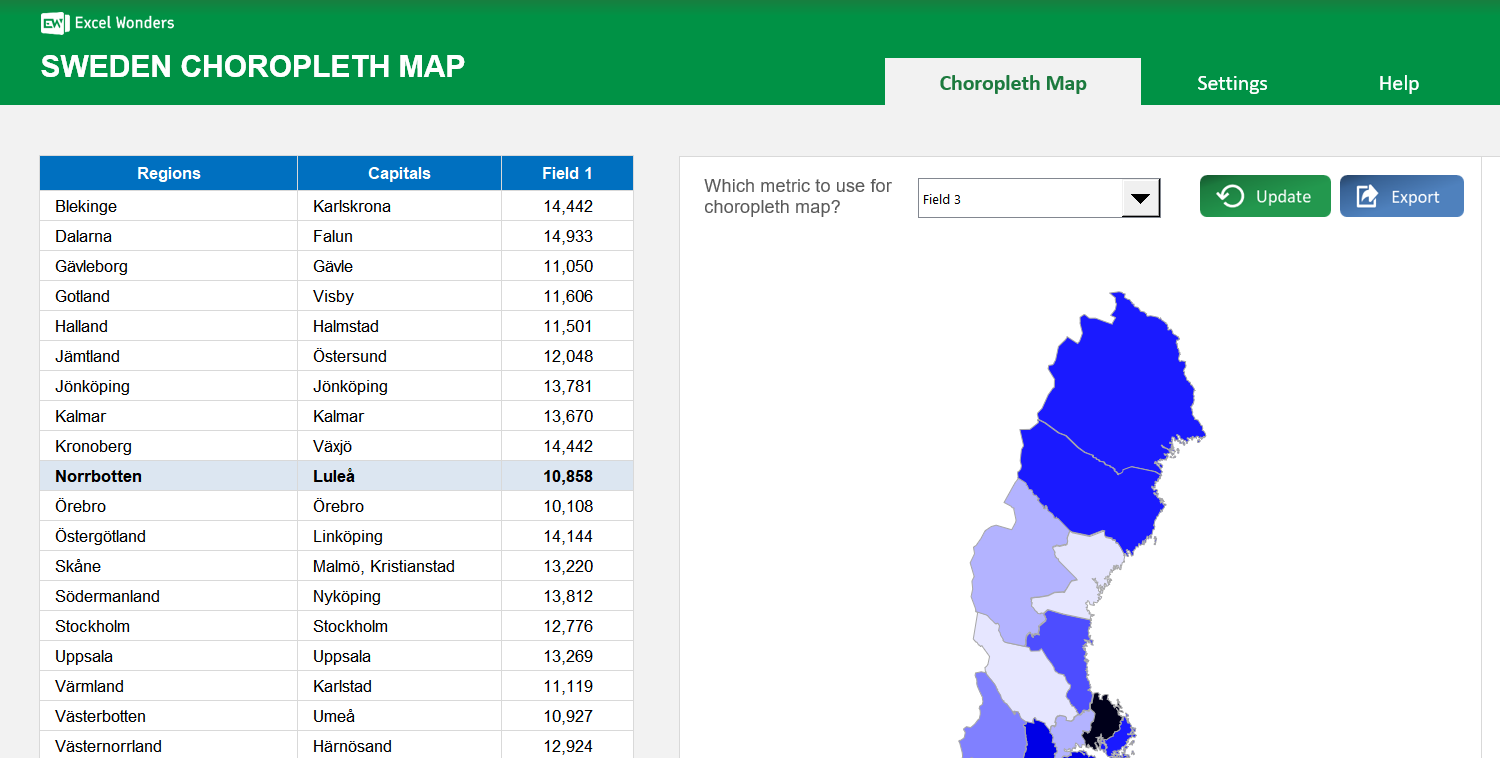 sweden-choropleth-map-excel-template main image