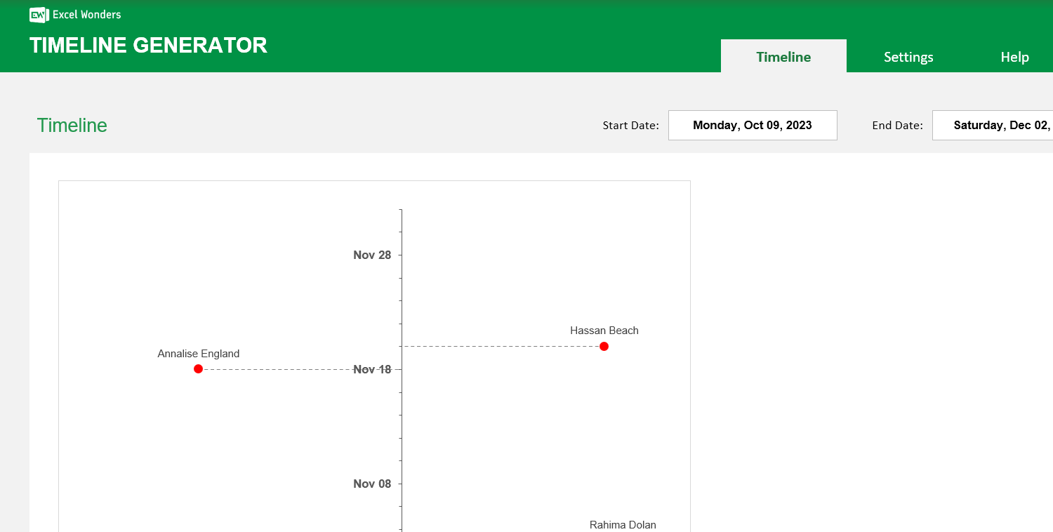 Timeline Excel Template Image 4
