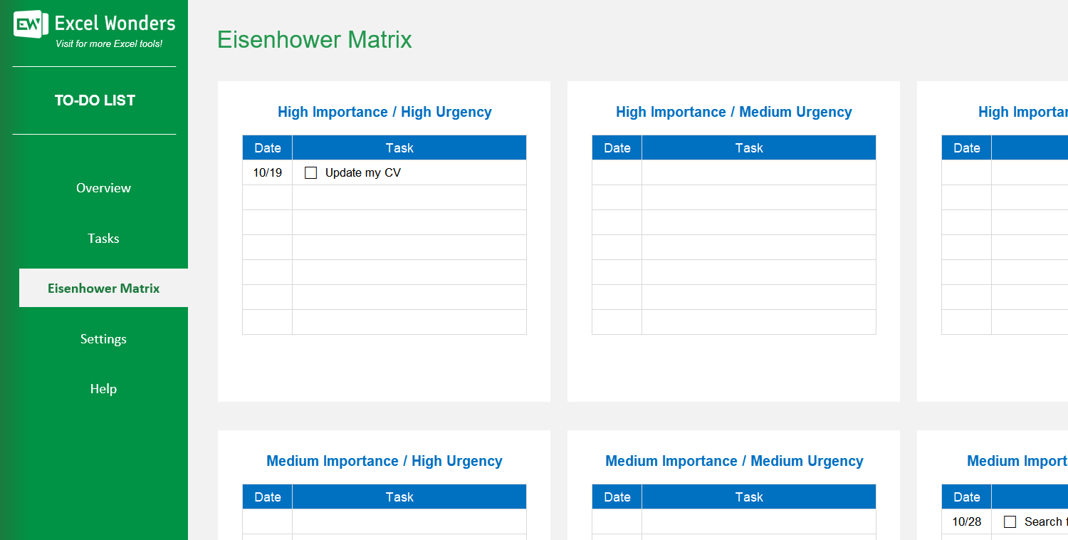 To-Do List Excel Template Image 4