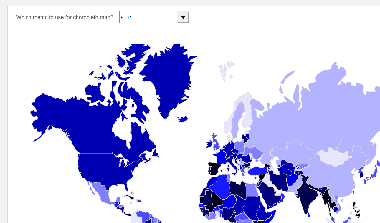 World Choropleth Map Excel Template Default Image thumbnail image