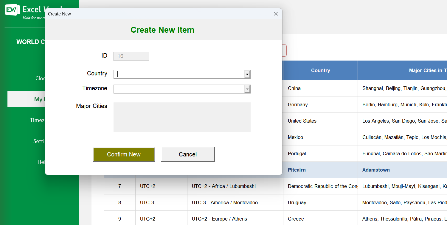 World Clock Excel Template Image 6